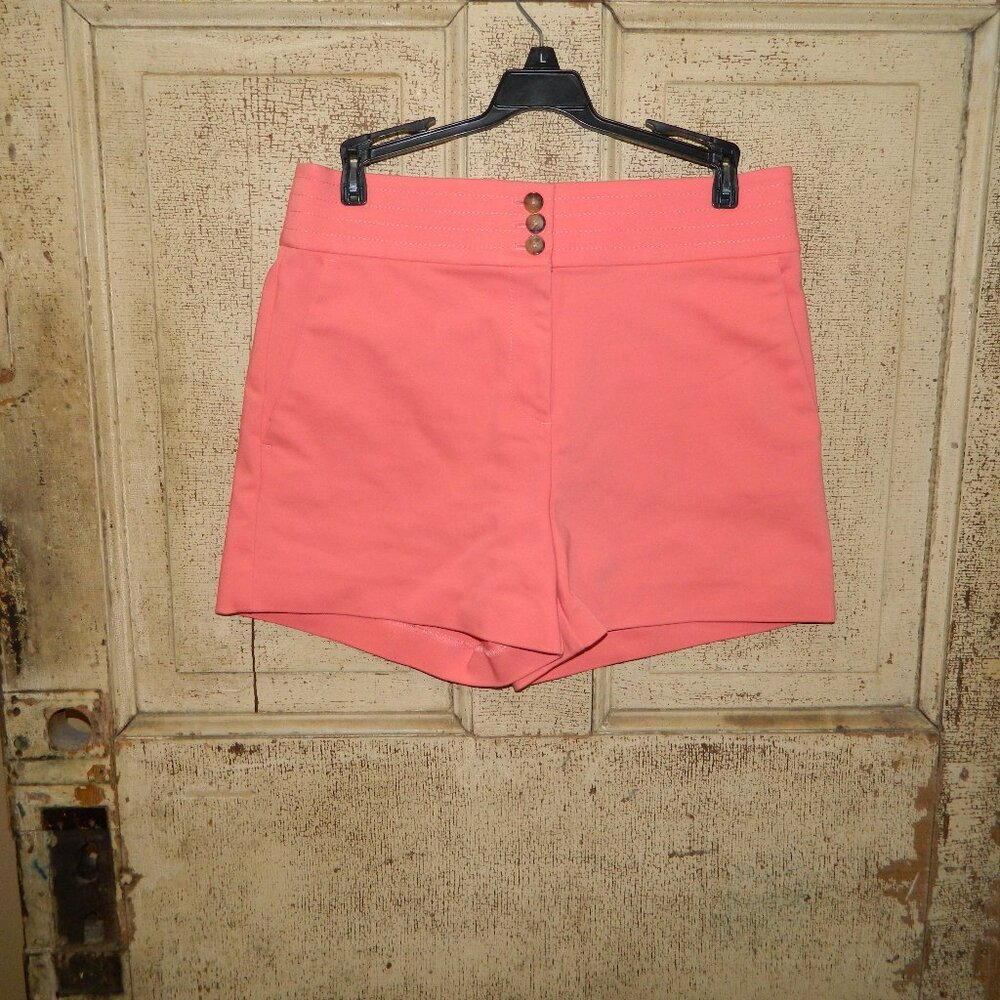 LOFT High Waisted 3 Button Waistband Shorts Size 4 (CC-51)